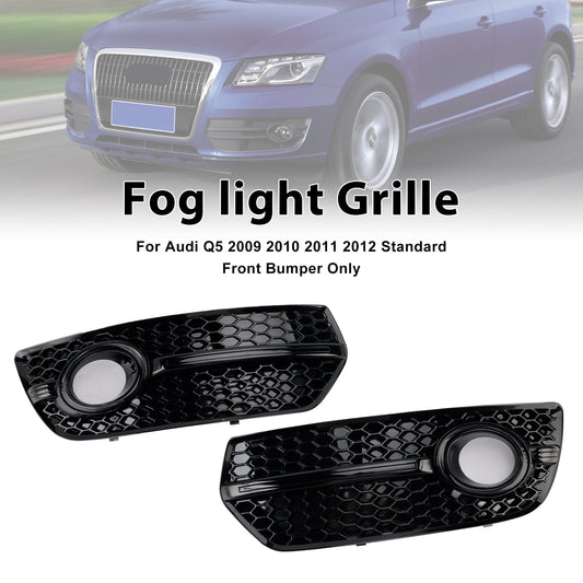 2009-2012 Audi Q5 Front Bumper Fog Light Lamp Cover — Pair