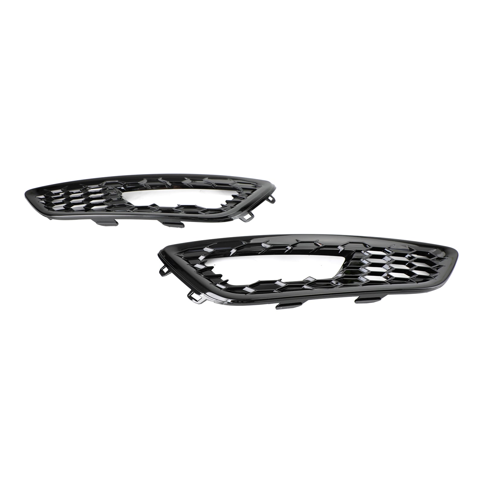 2015-2017 Ford Focus Pair Front Bumper Fog Light Lamp Cover Bezel Grill F1EZ15200A F1EZ15201A