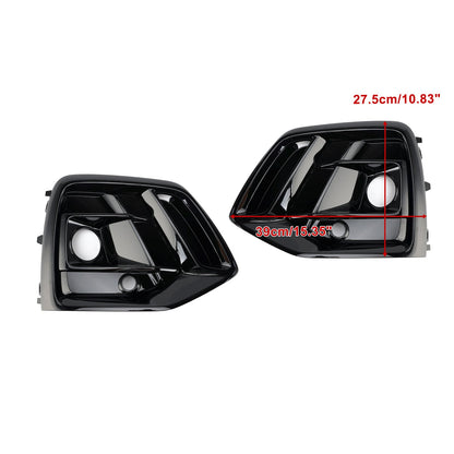 2021-2025 Audi Q5 SQ5 S-Line Black Front Fog Lamp Grille Cover