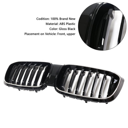 2018-2021 BMW X4 G02 X3 G01 G08 Gloss Black Front Kidney Mesh Grille (51138469959)