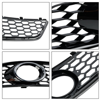2009-2013 Audi A3 8P Standard Version Honeycomb Front Bumper Fog Light Grille Cover