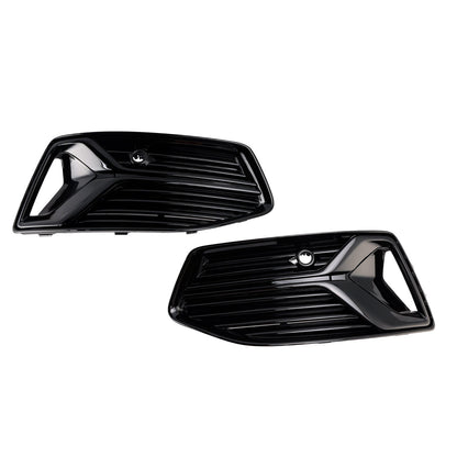 2019-2023 Audi A6 C8 Front Bumper Fog Light Cover Grill — Pair