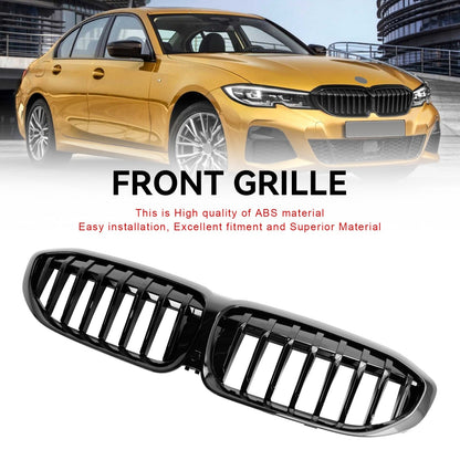 2019-2022 BMW 3 Series G20 G28 Gloss Black Front Kidney Grille (51138072085)