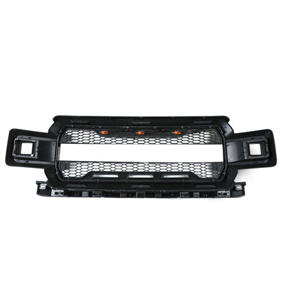 F150 2018-2020 Raptor Style Honeycomb Grill With Amber LED Grille Replacement Kit