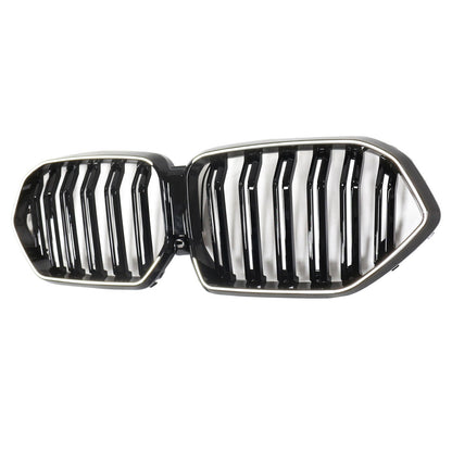 2020-2022 BMW X6 G06 M50i Gloss Black Front Bumper Grille with Camera Hole