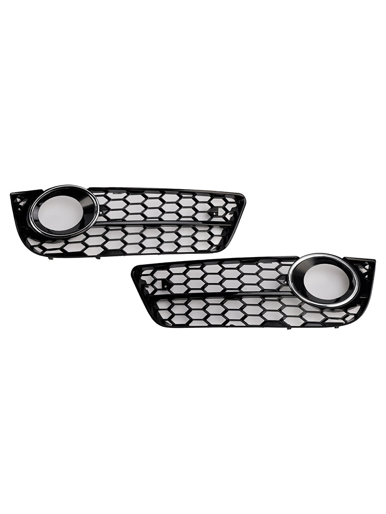 2007-2011 Audi A5 Standard Style Honeycomb Front Fog Lamp Cover Grille — Pair (1522024)