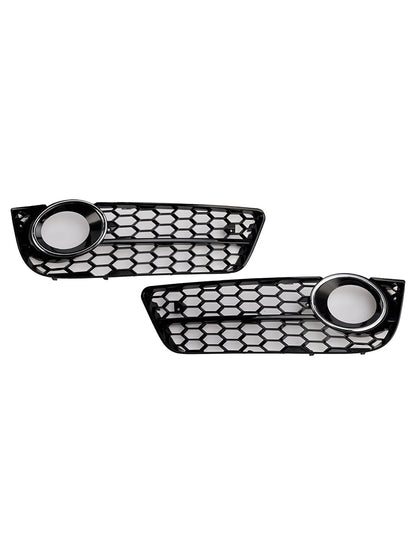 2007-2011 Audi A5 Standard Style Honeycomb Front Fog Lamp Cover Grille — Pair (1522024)