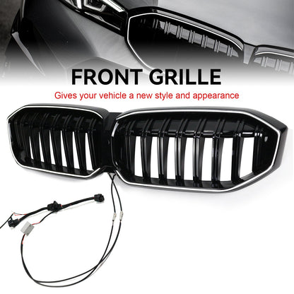 2023-2024 BMW 3 Series G20 G21 G28 Gloss Black Front Kidney Grille Mesh