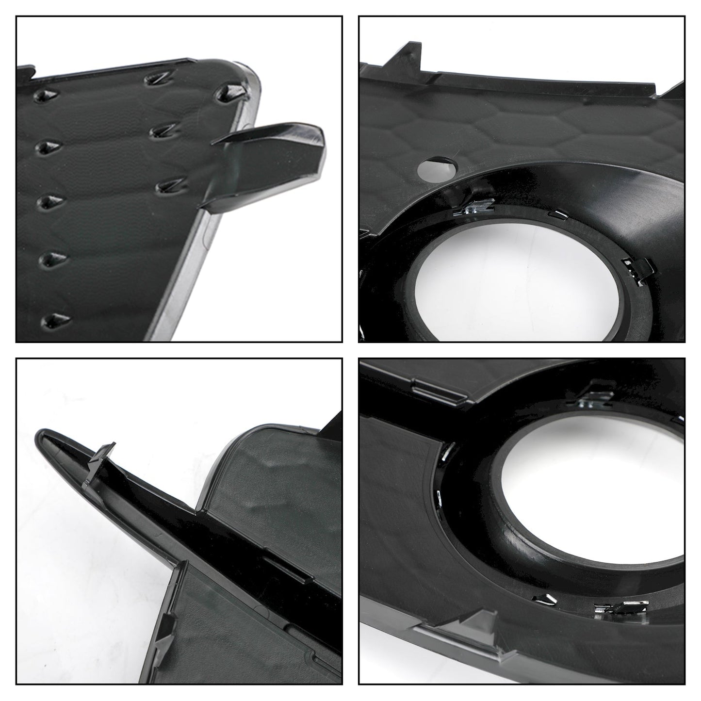 2012-2014 Audi Q3 S-Line Front Bumper Fog Light Grill — Pair (8U0807681DSP9)