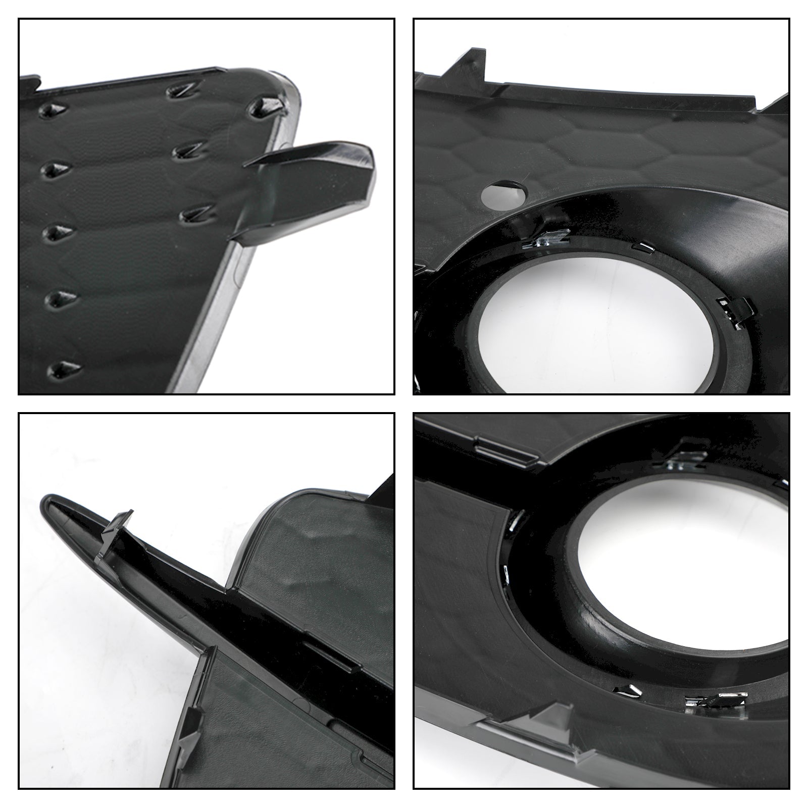 2012-2014 Audi Q3 S-Line Front Bumper Fog Light Grill — Pair (8U0807681DSP9)