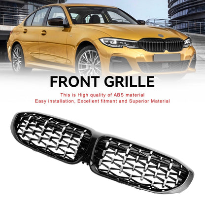 2019-2022 BMW 3 Series G20 G28 Diamond Front Kidney Grille (51138072085)