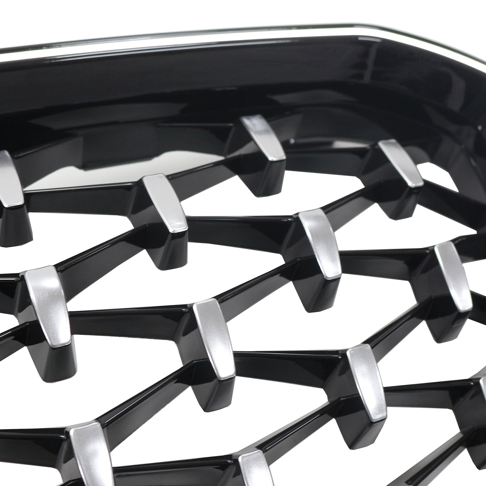 2022-2025 BMW X3 G01 X4 G02 Diamond Chrome Front Bumper Kidney Grille