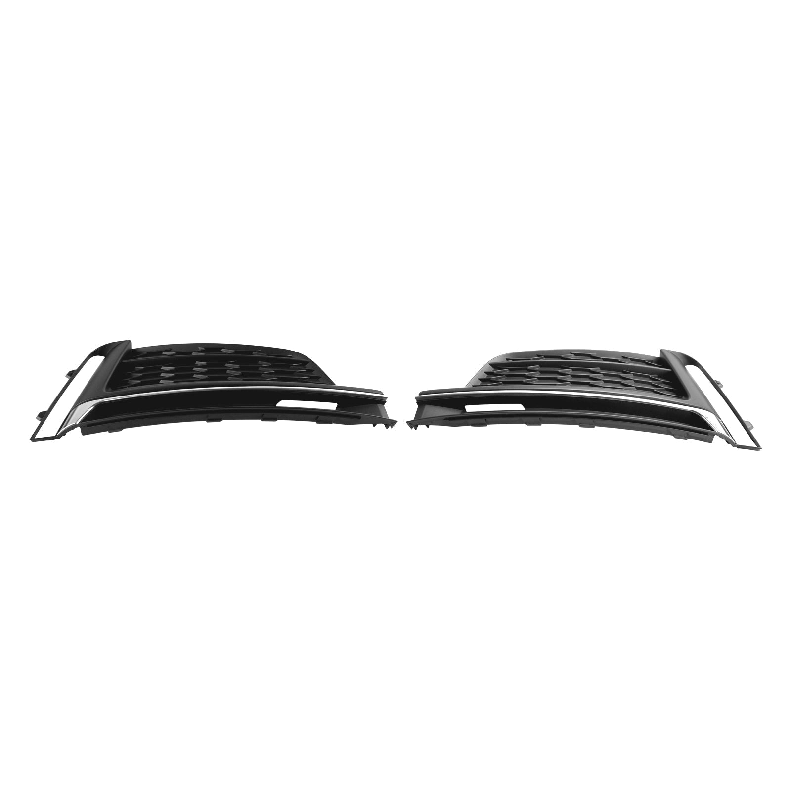 2018-2019 Audi A5 S-Line S5 Front Bumper Fog Light Grille Cover Trim — Pair (8W6807682FRU6)