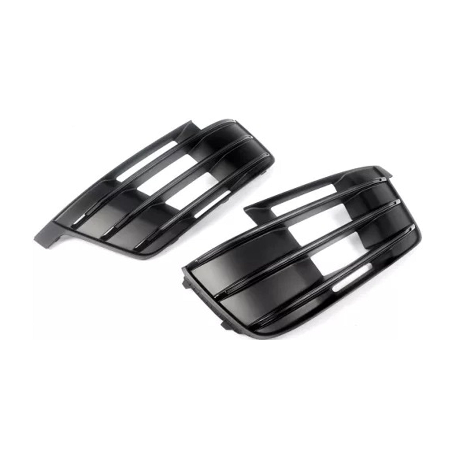 2016-2019 Audi Q7 S-Line Front Side Lower Bumper Fog Light Grille — Pair (4M0807681D / 4M0807682D)