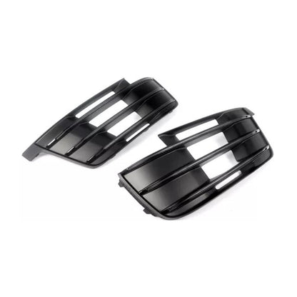 2016-2019 Audi Q7 S-Line Front Side Lower Bumper Fog Light Grille — Pair (4M0807681D / 4M0807682D)