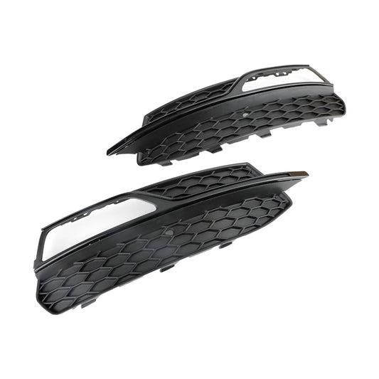 2013-2017 Audi S3 Lower Bumper Fog Light Cover Grille — Pair (8V3807681G / 8V3807682G)