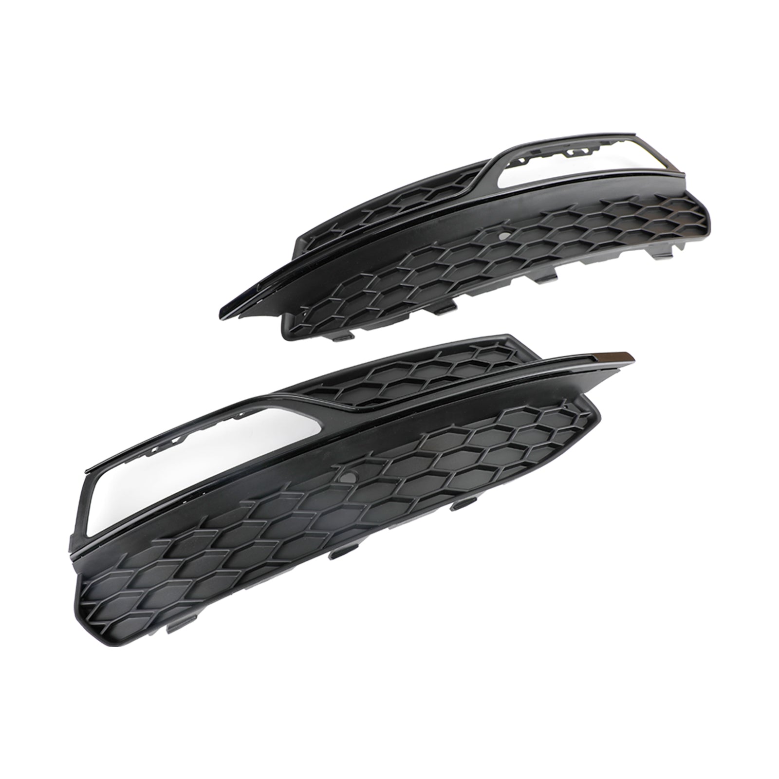 2013-2016 Audi A3 S-Line Lower Bumper Fog Light Cover Grill — Pair (8V3807681G / 8V3807682G)