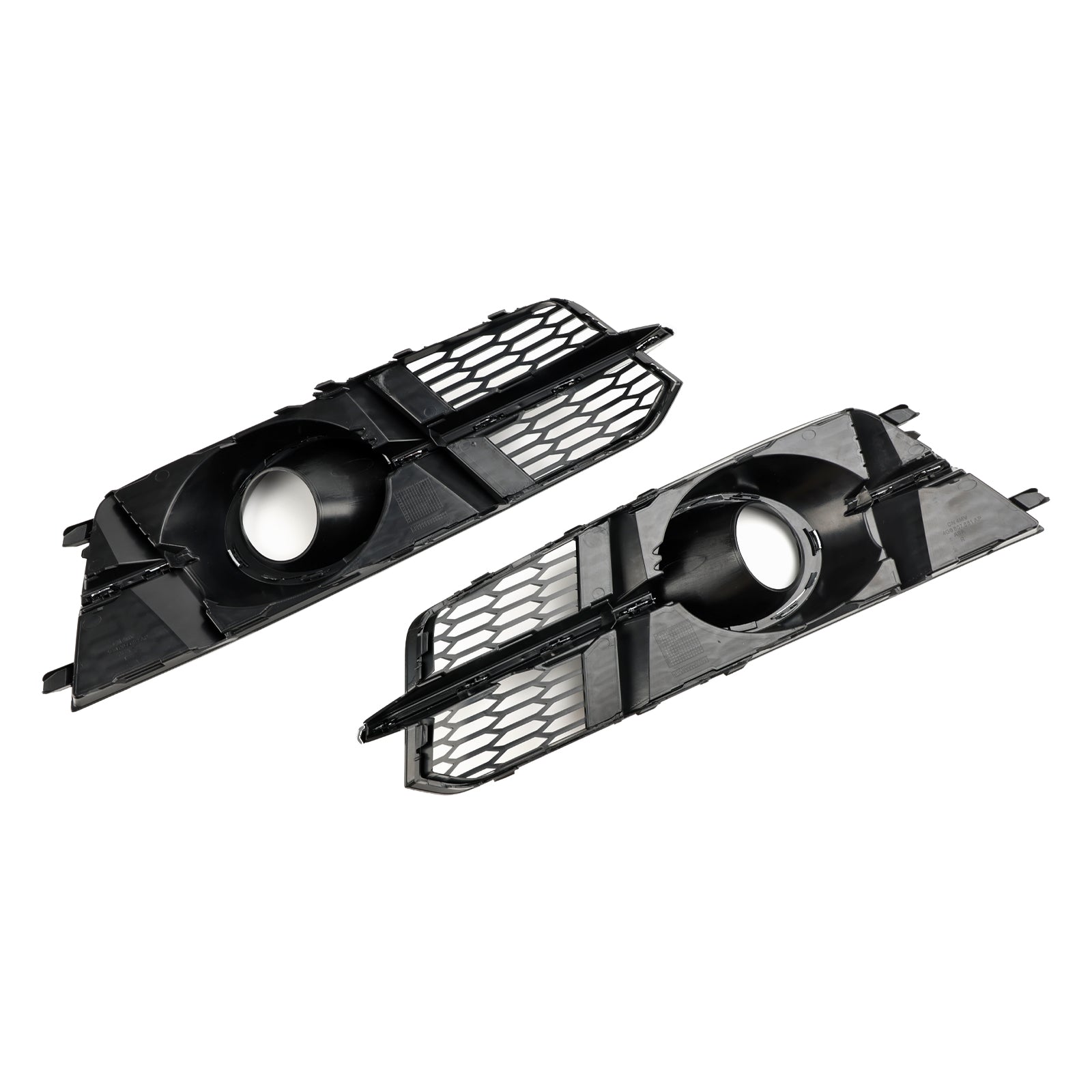 2016-2018 Audi A6 C7 A6L C7PA S-Line Fog Light Front Bumper Lower Grill — Pair (4G0807681AG / 4G0807682AG)