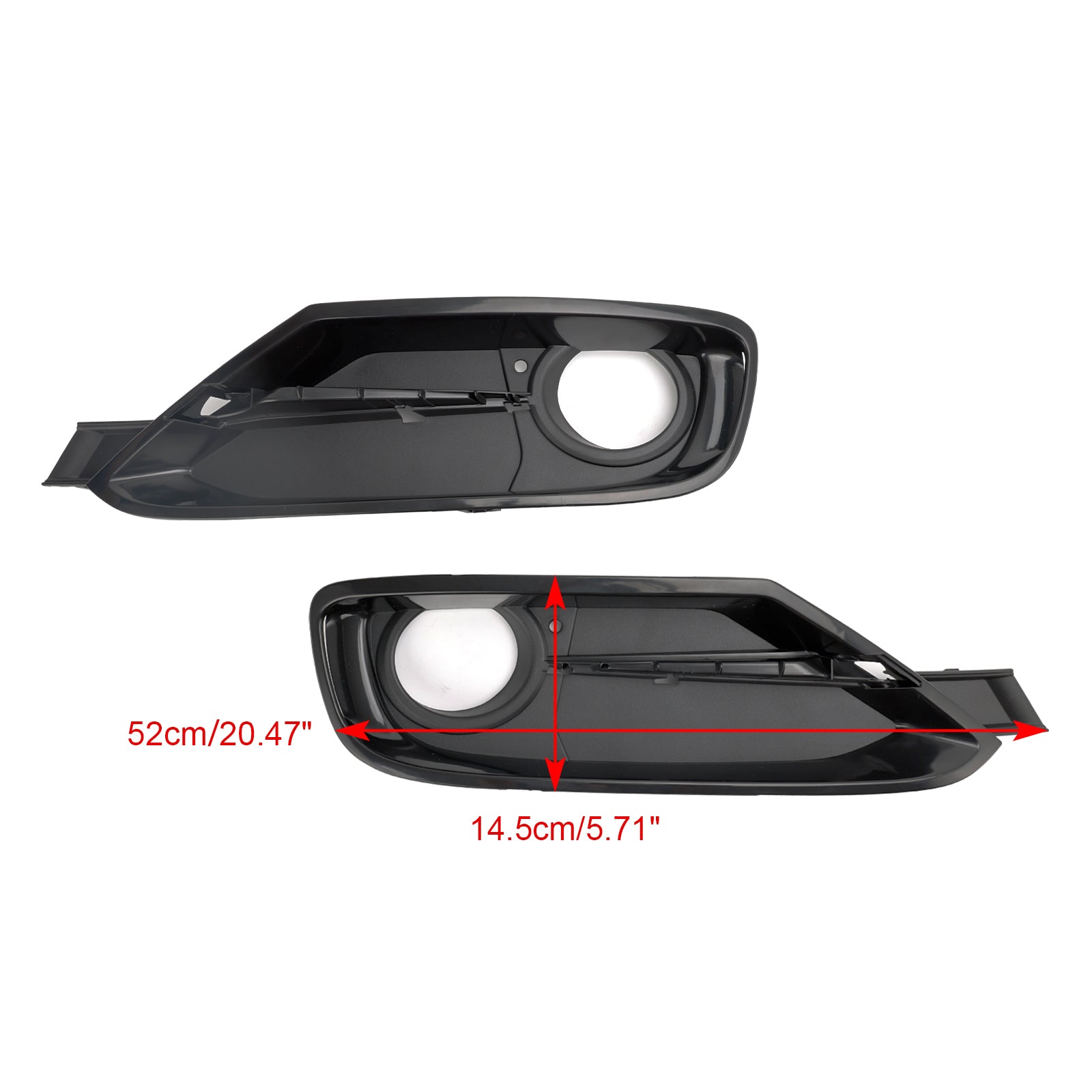 2013-2015 BMW 3 Series F31 Front Bumper Fog Light Grille Cover — Pair (51117300739 / 51117300740)