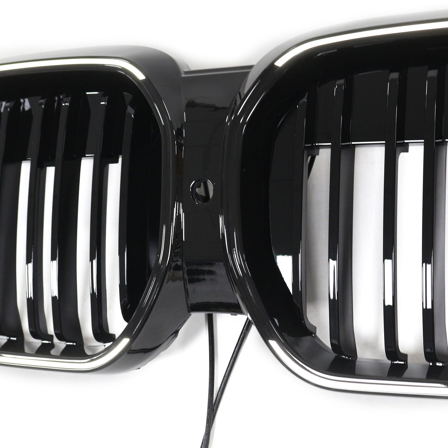 2022-2024 BMW iX3 G08 LCI Double Slat Gloss Black Front Kidney Grille