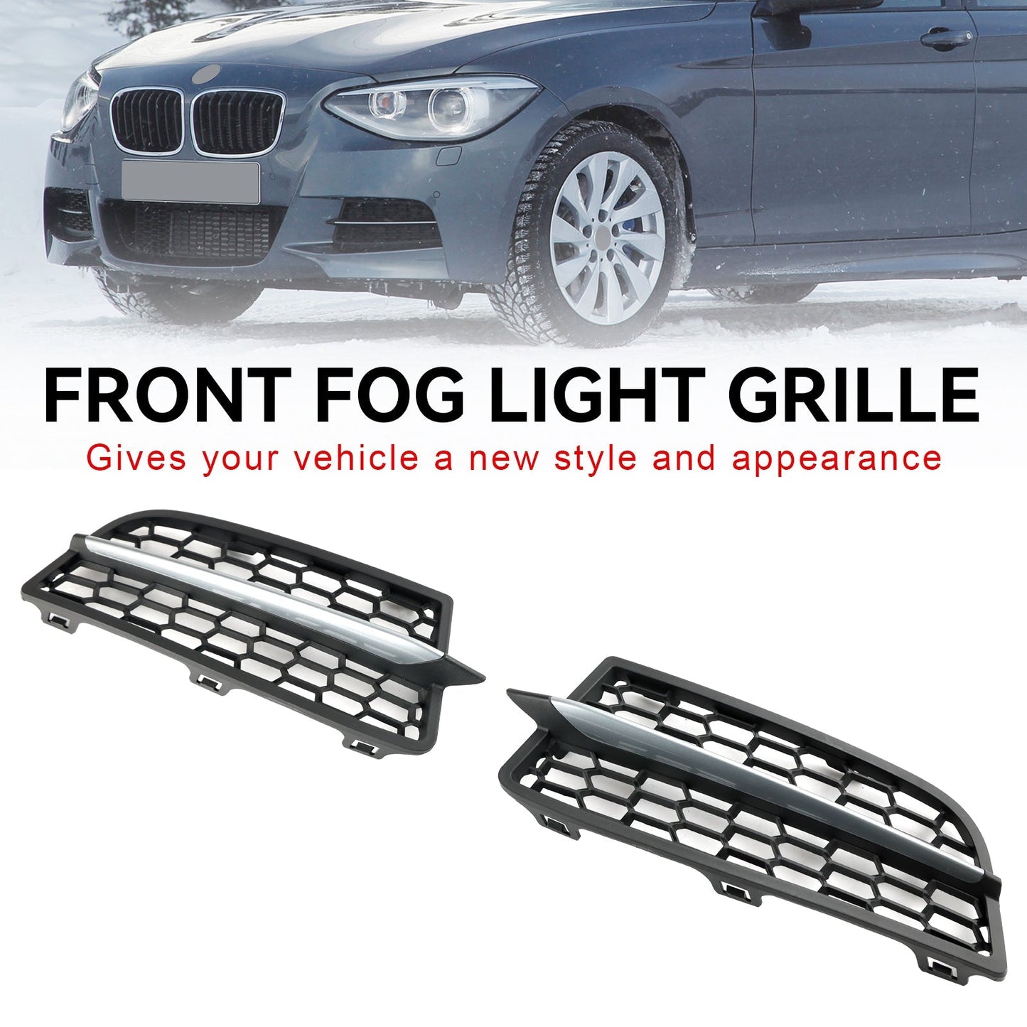 2011-2015 BMW 1 Series F20 F21 M Front Bumper Fog Light Cover Grille (51118053803)
