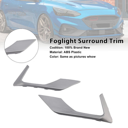 Silver Foglight Surround Grill Trim Fit Ford Focus ST + ST Line MK4 2018-2021