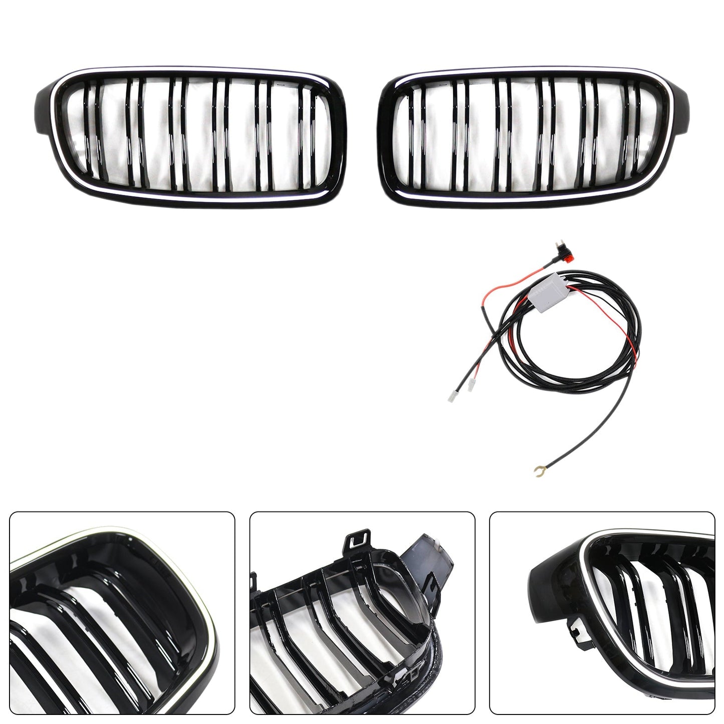 2012-2019 BMW 3 Series F30 F31 F35 Double Slat Front Kidney Grille (51137263481)