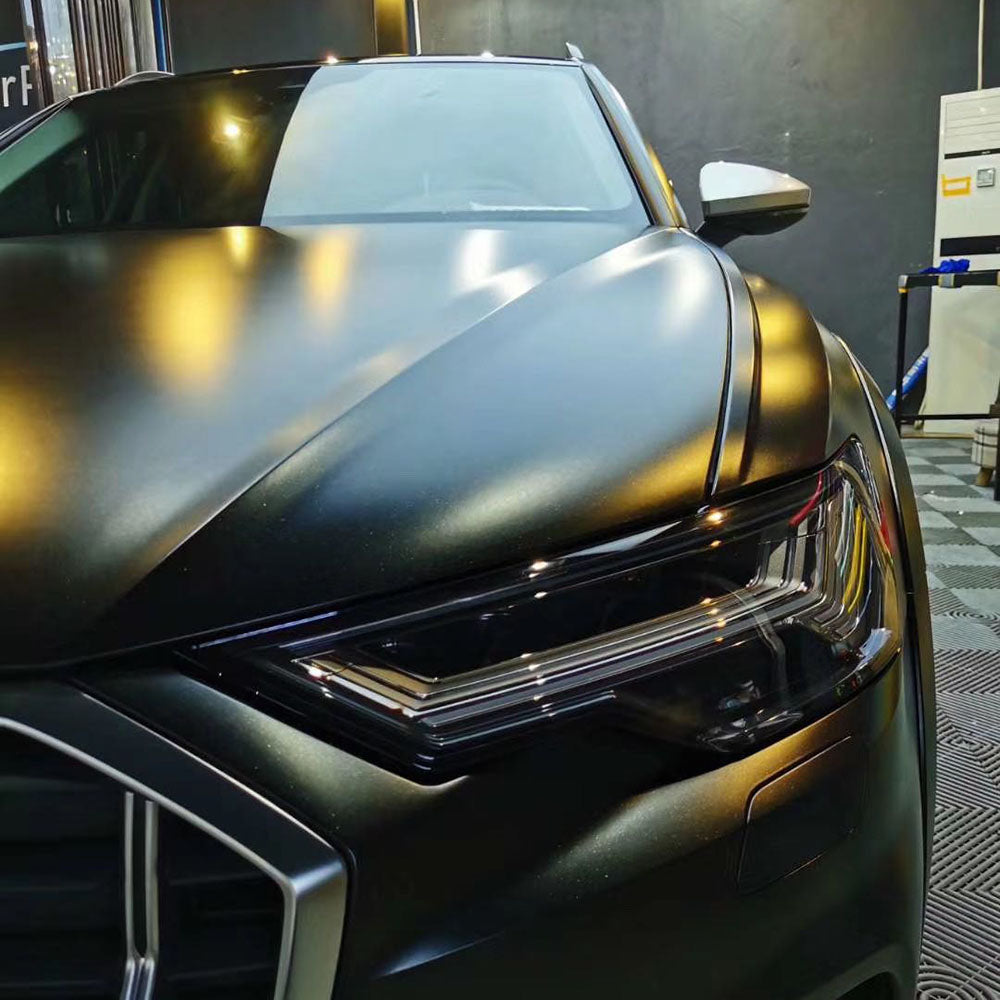 Matte Black Vinyl Wrap Rolls (PET Liner)