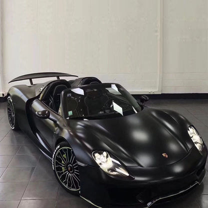Matte Black Vinyl Wrap Rolls (PET Liner)