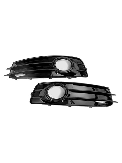 2009-2012 Audi A3 8P S-Line Front Lower Bumper Grille Fog Light Cover — Pair (8P0807682 / 8P0807681)