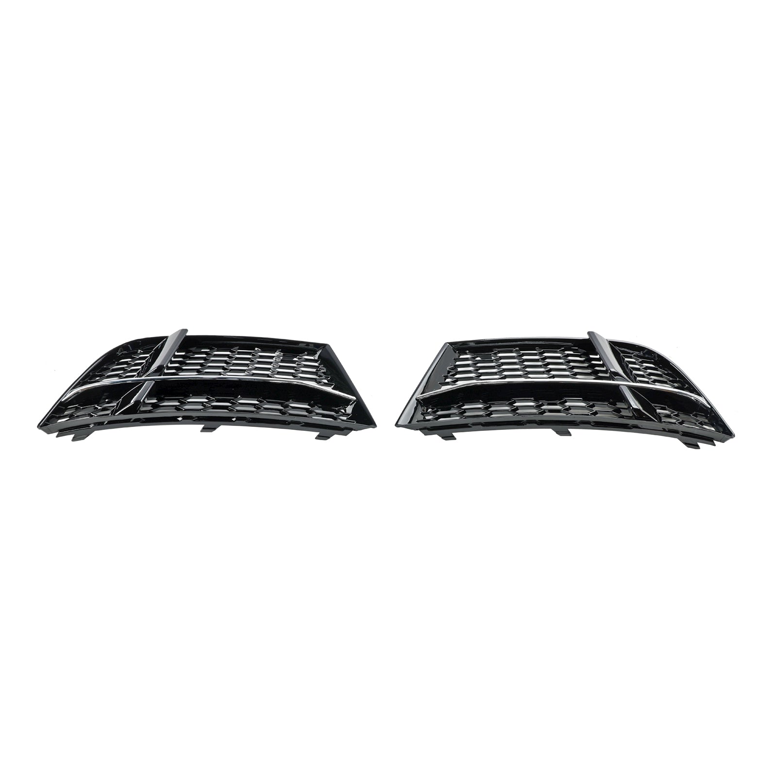 2017-2019 Audi A3 S-Line 8V Front Fog Light Cover Bezel Grill — Pair (8V3807681AE / 8V3807682Q)