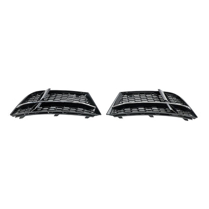 2017-2019 Audi A3 S-Line 8V Front Fog Light Cover Bezel Grill — Pair (8V3807681AE / 8V3807682Q)