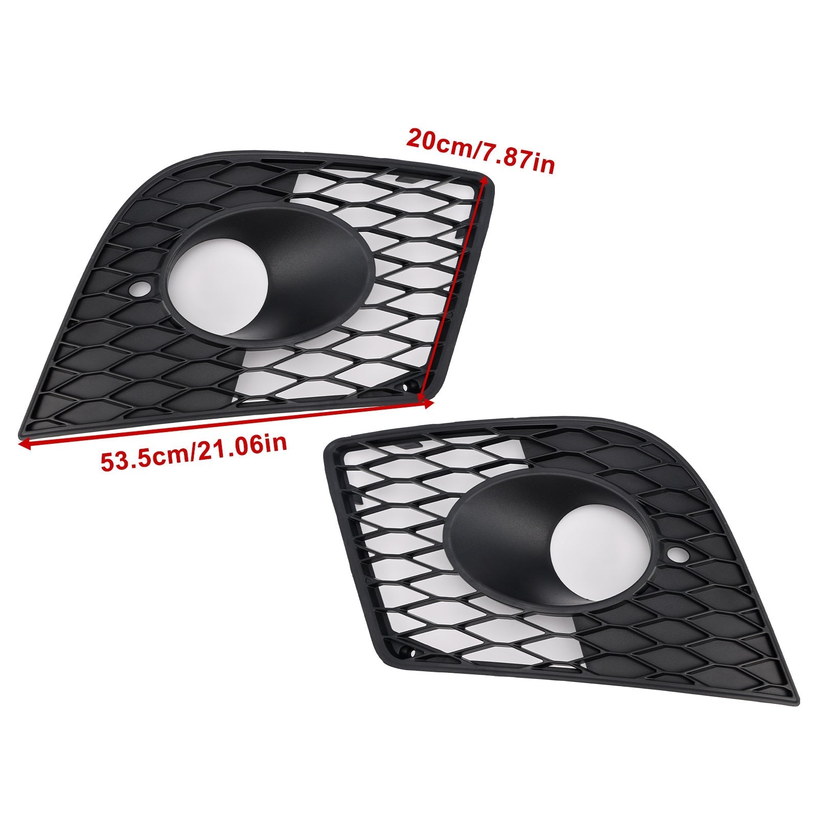 2005-2012 Seat Leon Cupra Front Bumper Fog Light Cover Grille — Pair (1P0853665C / 1P0853666C)