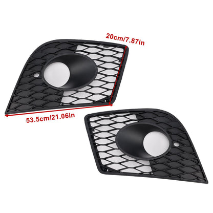 2005-2012 Seat Leon Cupra Front Bumper Fog Light Cover Grille — Pair (1P0853665C / 1P0853666C)