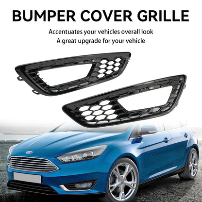 2015-2018 Ford Focus 2PCS Front Bumper Fog Light Lamp Cover Bezel Grille F1EZ15266D F1EZ15266G