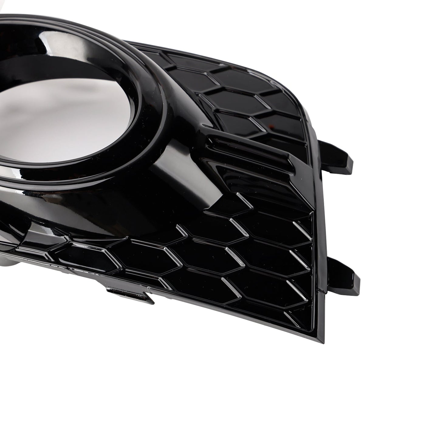 2011-2014 Audi A1 8X S-Line Front Bumper Fog Light Cover Grille — Pair (8X0807681B / 8X0807682B)