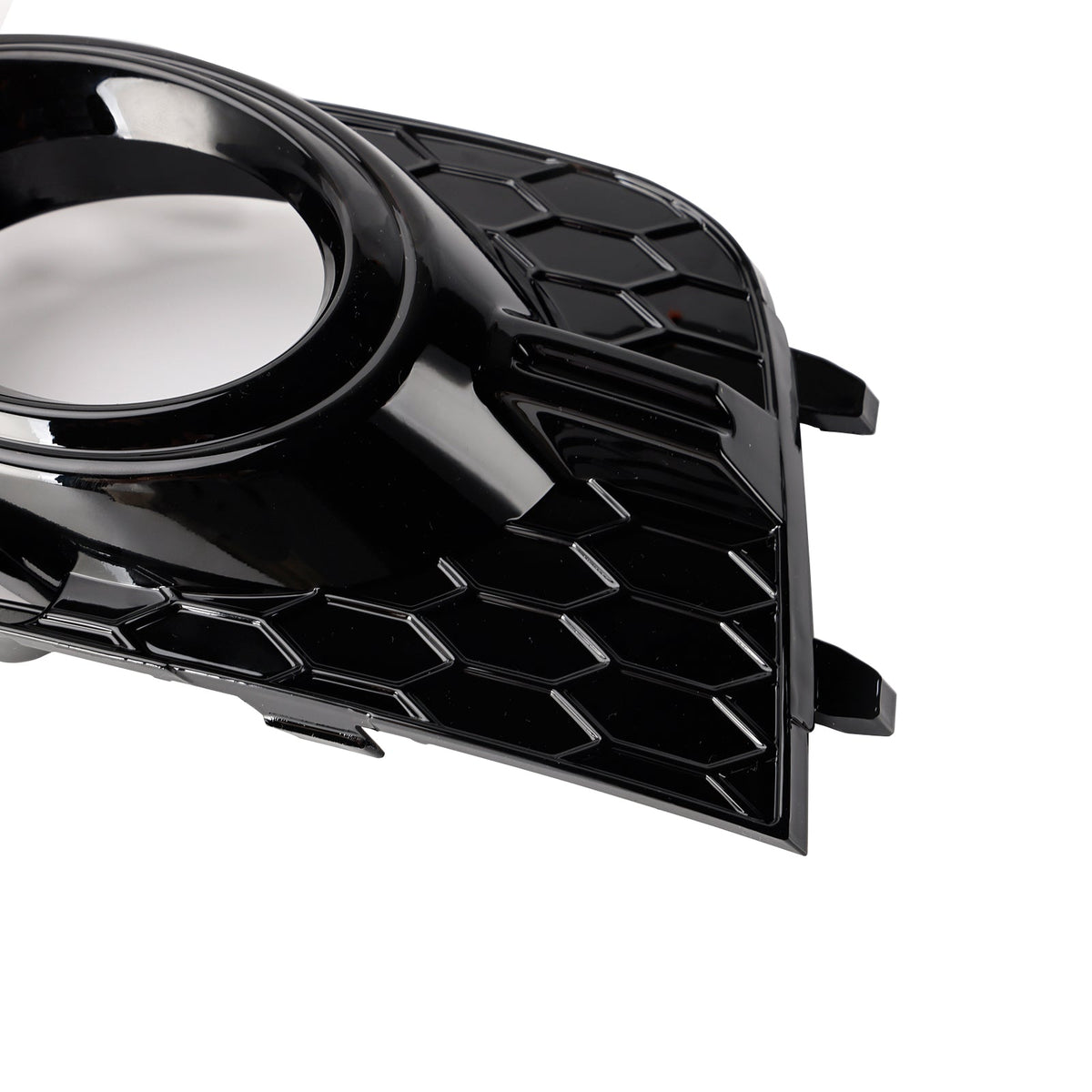 2011-2014 Audi A1 8X S-Line Front Bumper Fog Light Cover Grille — Pair (8X0807681B / 8X0807682B)