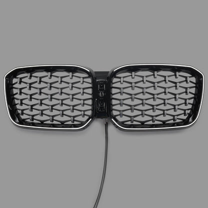 2022-2025 BMW X3 G01 X4 G02 Diamond Chrome Front Bumper Kidney Grille