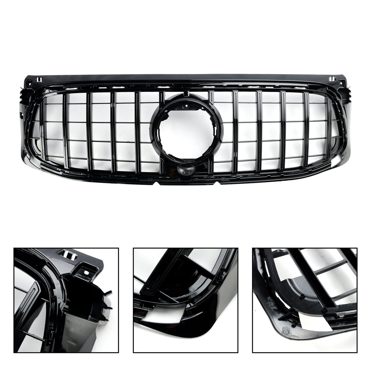 2020-2023 Mercedes-Benz GLB-Class X247 AMG-Line Gloss Black Front Bumper Grille