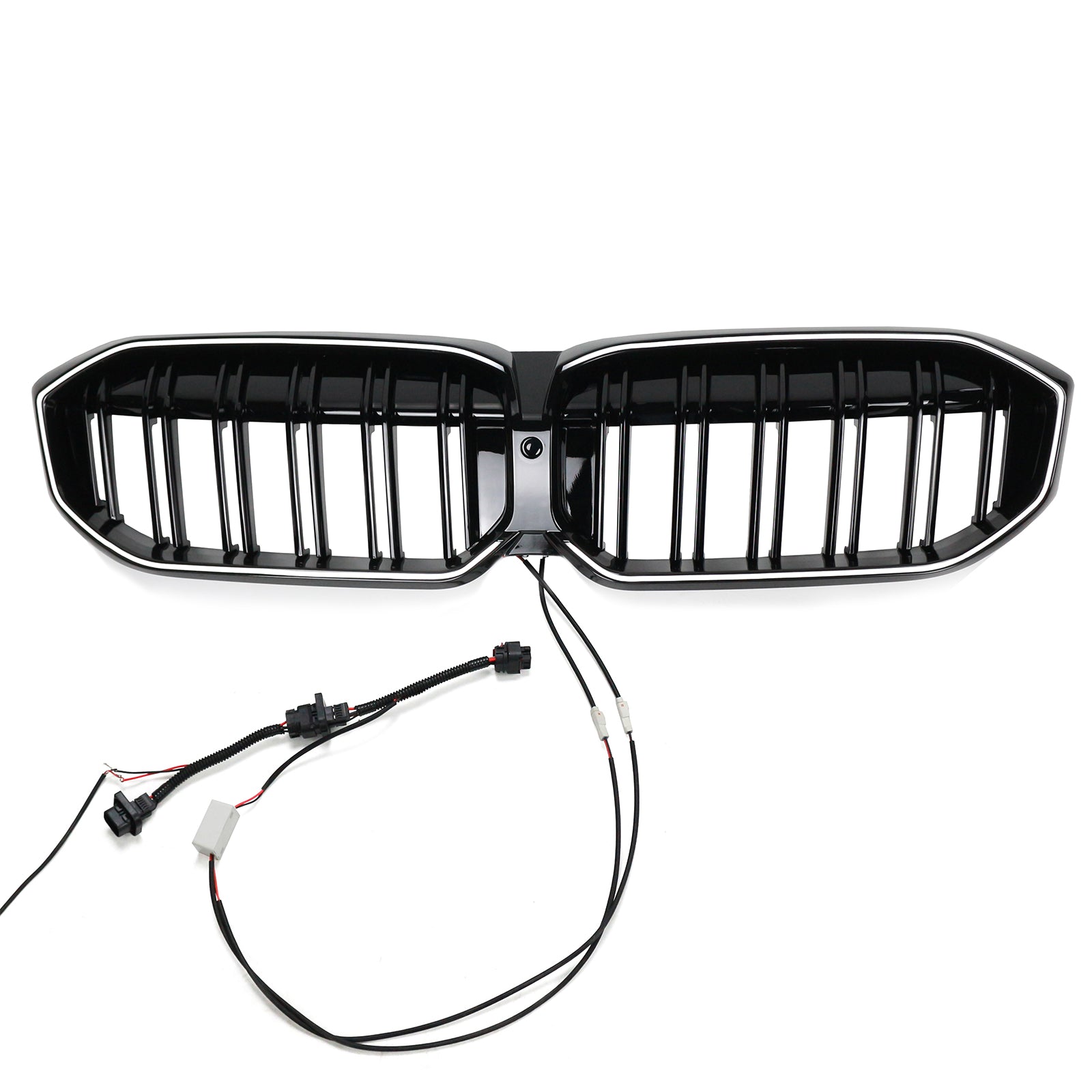 2023-2024 BMW 3 Series G20 G21 G28 Double Line Black Front Kidney Grille Mesh