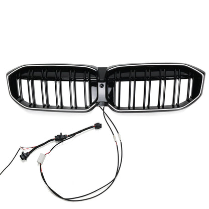 2023-2024 BMW 3 Series G20 G21 G28 Double Line Black Front Kidney Grille Mesh
