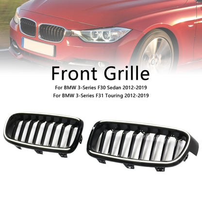 2012-2019 BMW 3 Series F30 F31 F35 Gloss Black Front Kidney Grille (51137263481)
