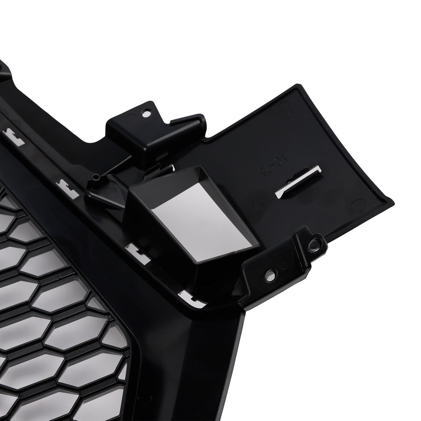 2016-2019 Audi Q7 Gloss Black Front Bumper Radiator Vent Mesh Grille