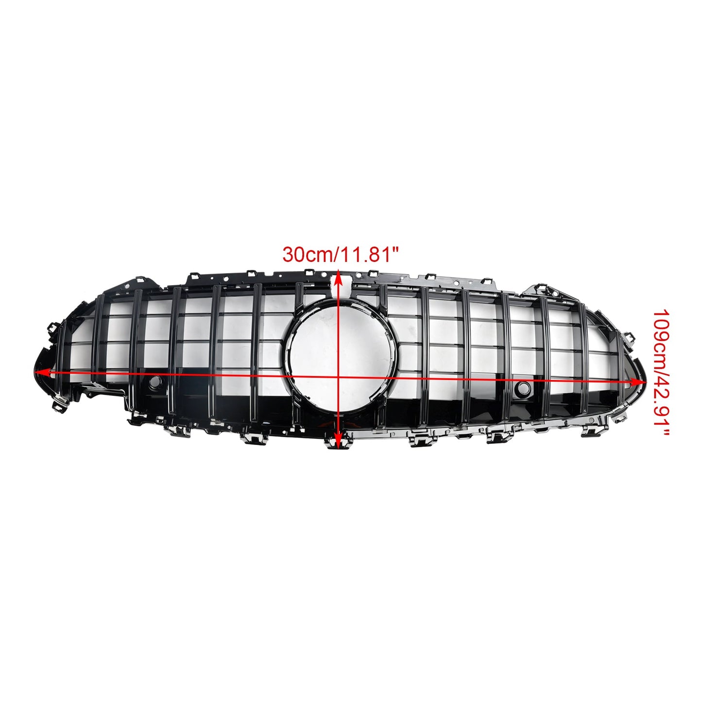 2018-2024 Mercedes-Benz CLS-Class C257 W257 Coupe Black Front Bumper Grille