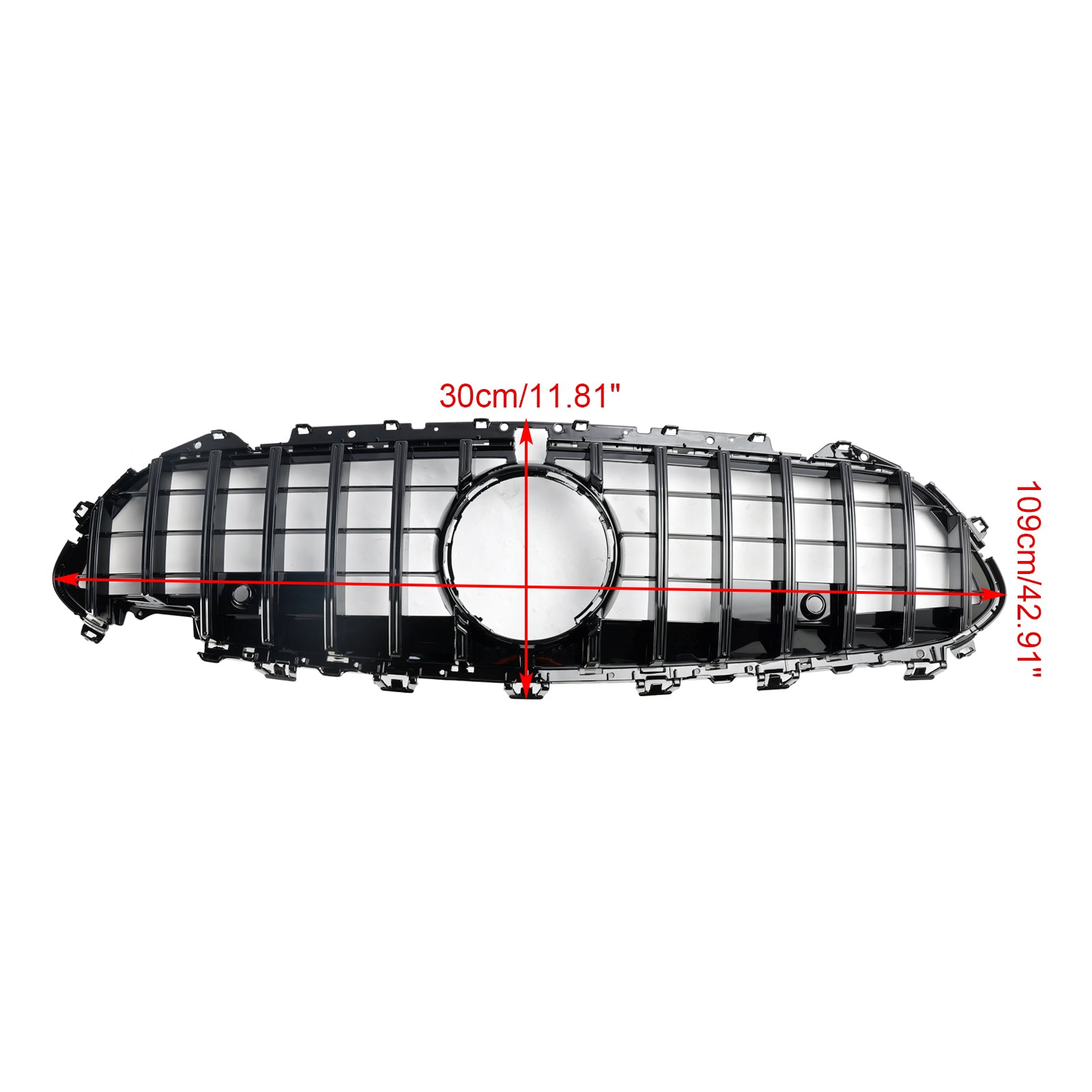 2018-2024 Mercedes-Benz CLS-Class C257 W257 Coupe Black Front Bumper Grille