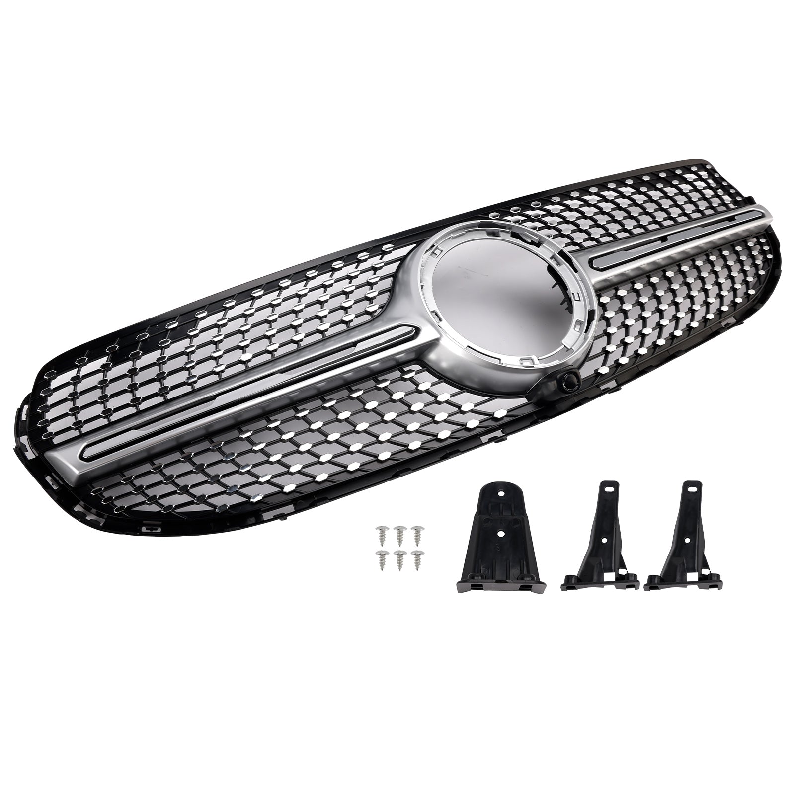 2020-2022 Mercedes-Benz GLC-Class X253 GLC250 GLC300 Diamond Front Bumper Grille