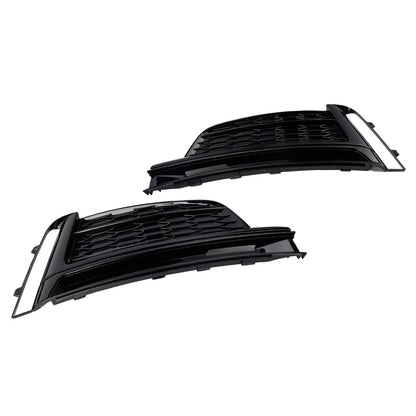 2018-2019 Audi A5 S-Line S5 Front Bumper Fog Light Grille Cover (Black)