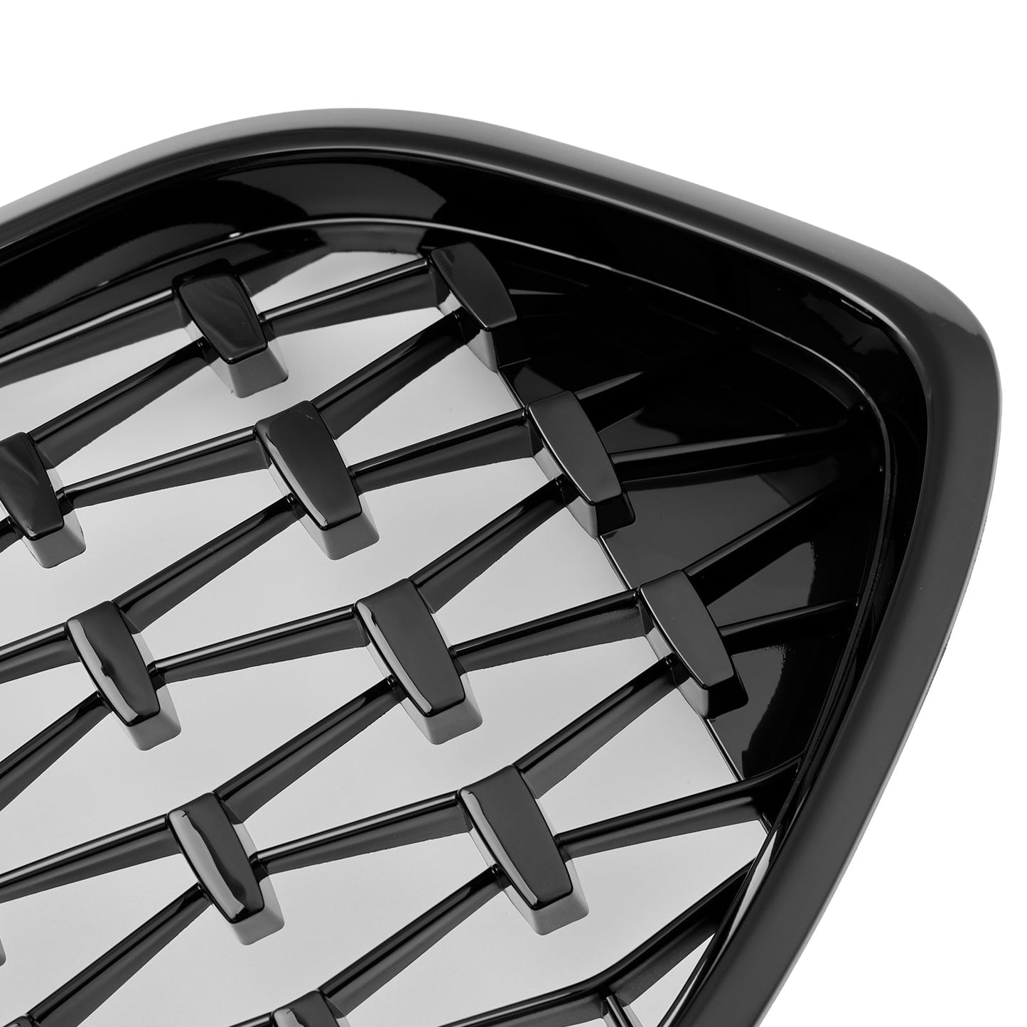 2020-2023 BMW 2 Series F44 Coupe M Diamond Gloss Black Front Kidney Grille (51135A39378)