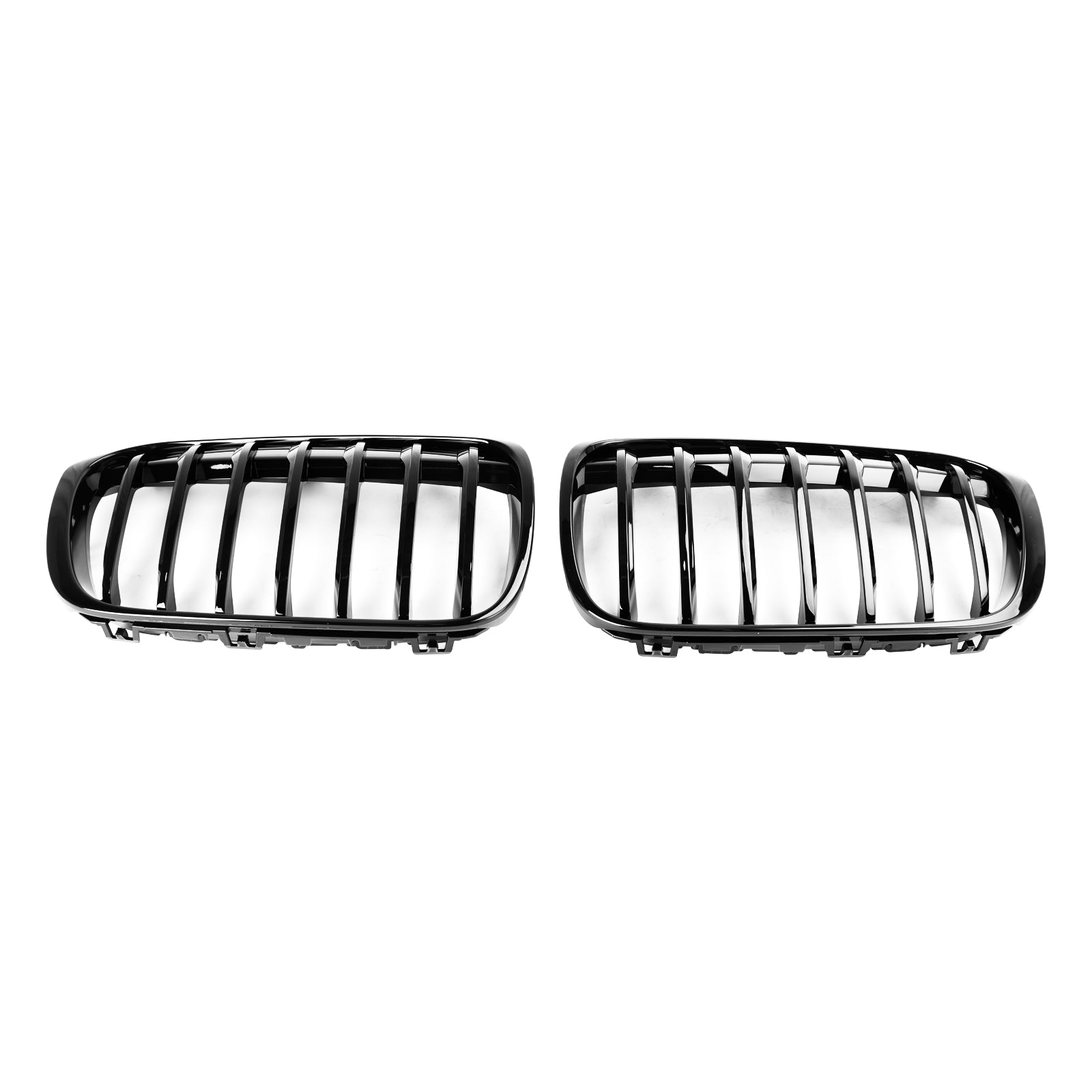 2016-2018 BMW X1 F48 F49 Gloss Black Front Kidney Grille — Pair