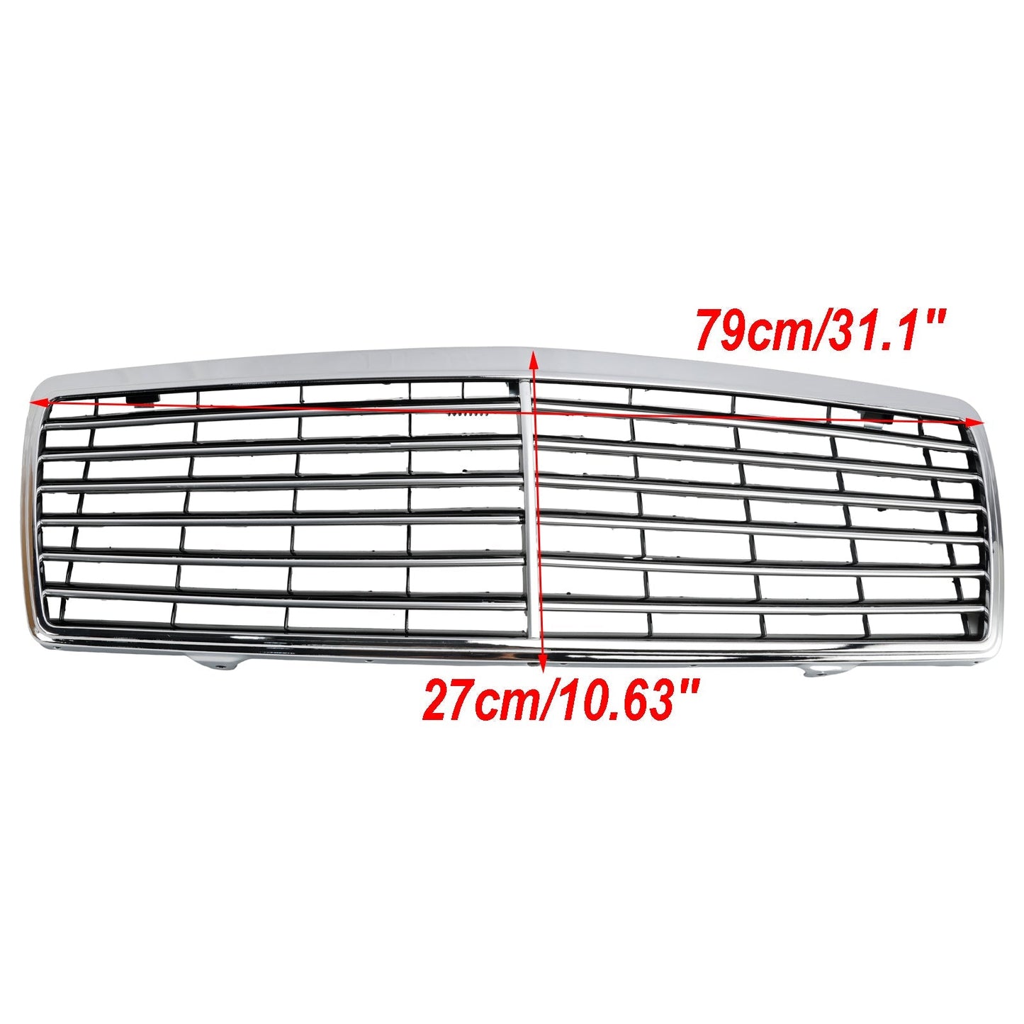 1992-1998 Mercedes-Benz S-Class W140 S300 S320 S350 S400 S420 S500 4-Door Chrome Front Bumper Grille